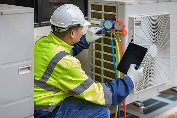 Professional Air Duct Cleaning technician working in Fairland, IN